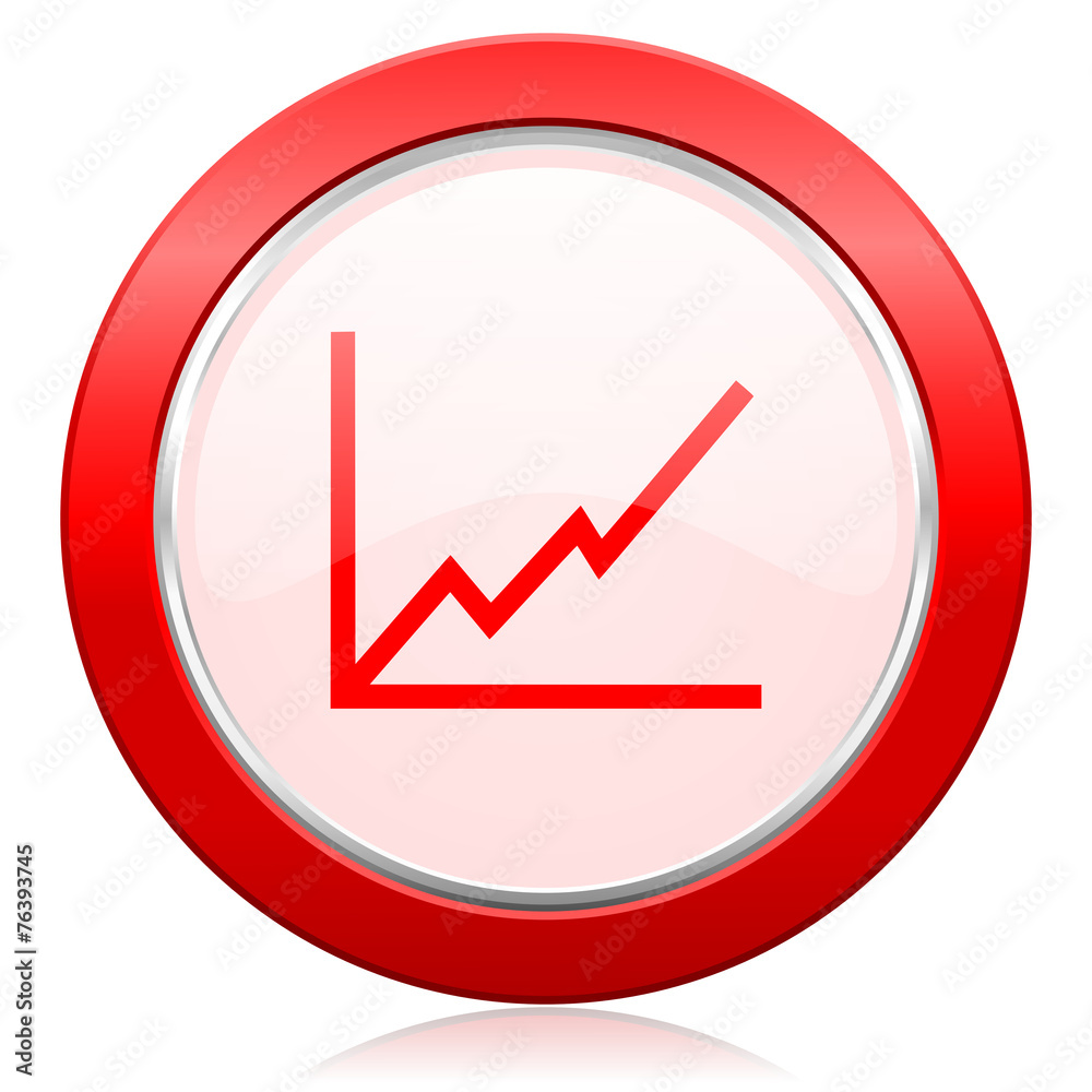 chart icon stock sign