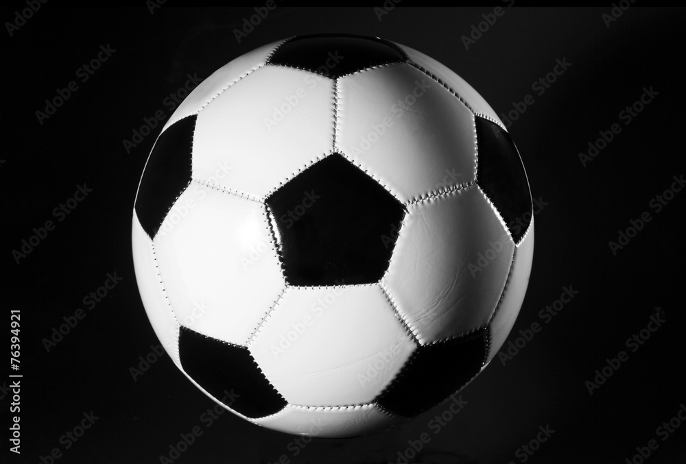 Soccer ball black and white