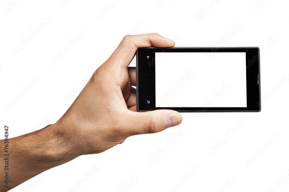Hand with cellphone Hand with cellphone