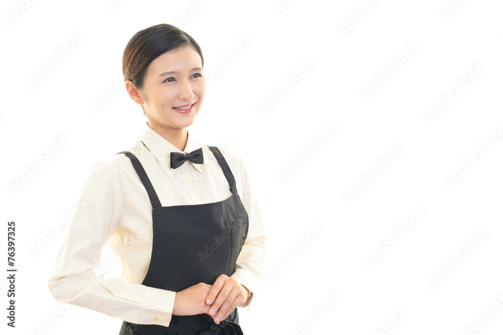 笑顔のウェイトレス 笑顔のウェイトレス