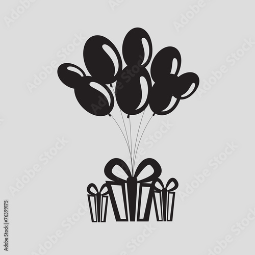 birthday card black and white