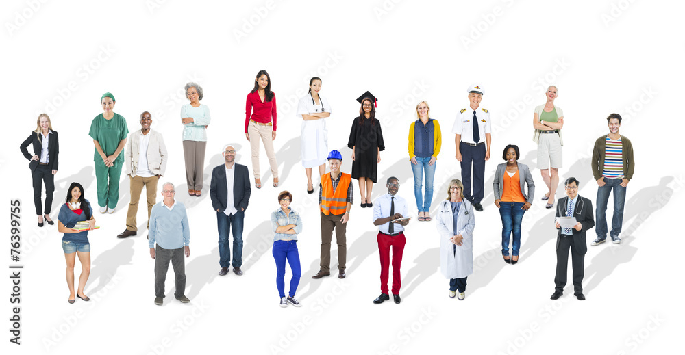 Diverse Large Multiethnic Group Community Concept Diverse Large Multiethnic Group Community Concept