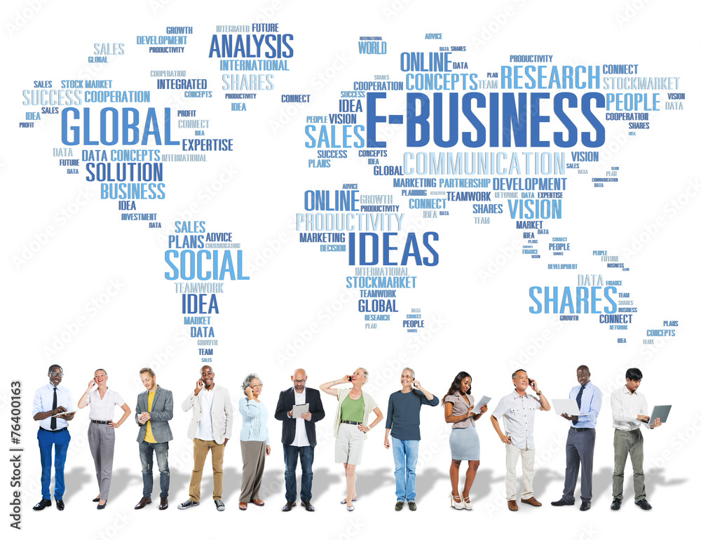 E-Business Global Business Commerce Online World Concept