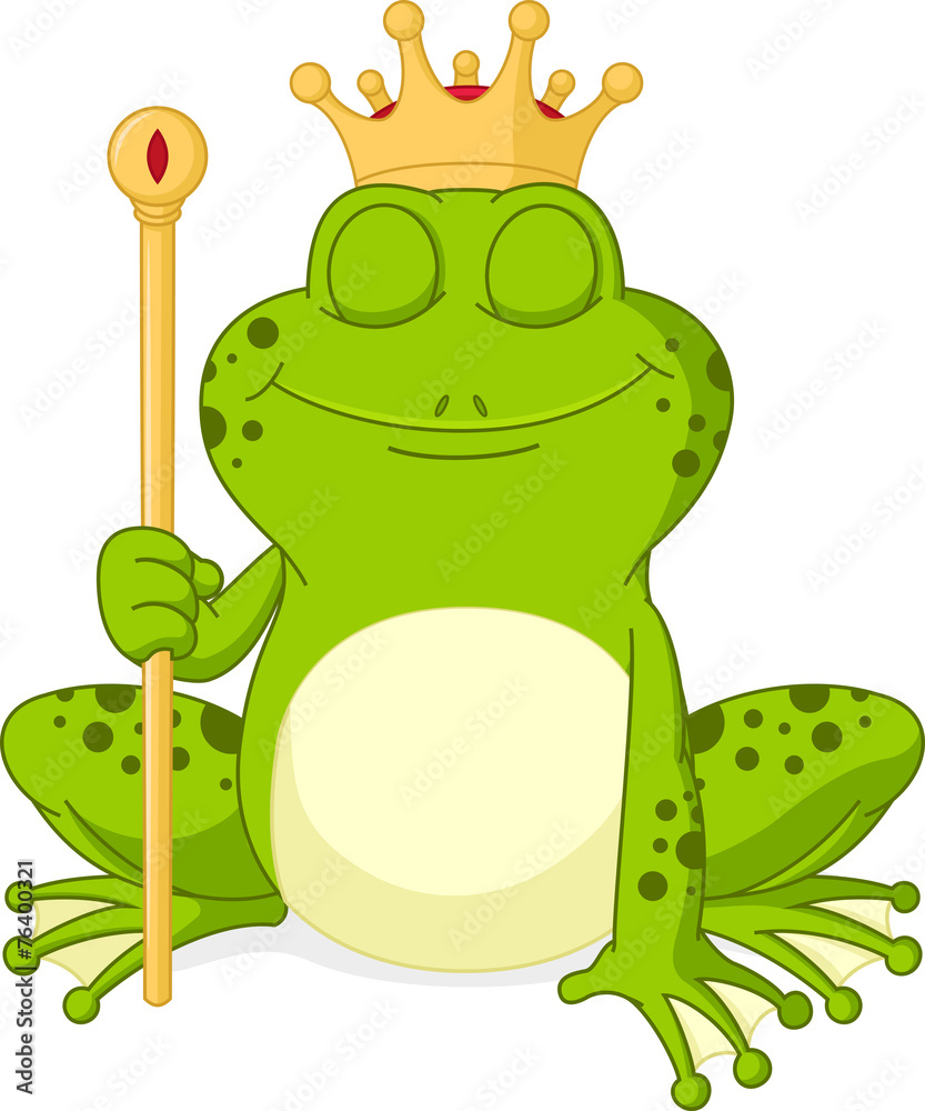 Obraz premium Prince frog cartoon