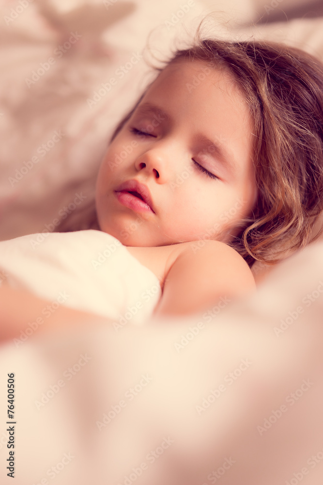 Child is taking a nap Child is taking a nap