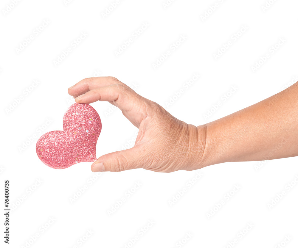 Obraz premium Heart on hand in Valentine day