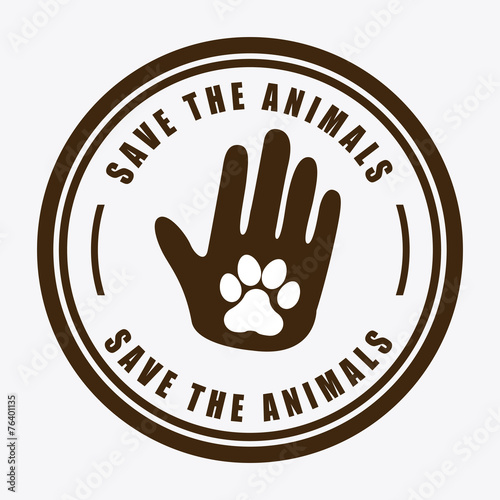 save the animals design