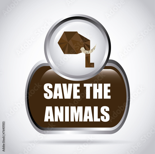 save the animals design