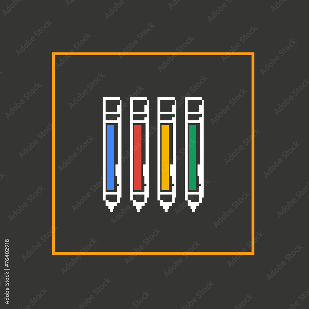 Simple stylish pixel icon handle. Vector design Simple stylish pixel icon handle. Vector design