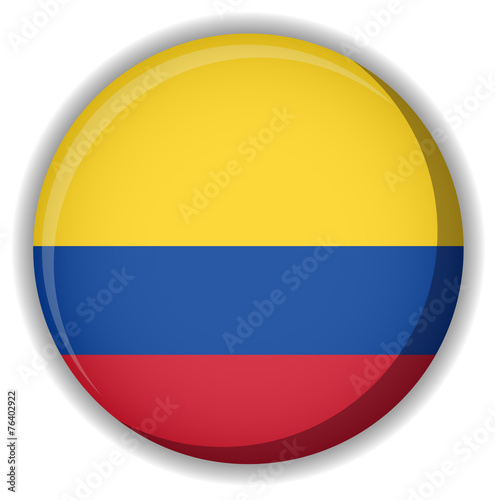 Free Download Colombia flag button image - GFXLoad