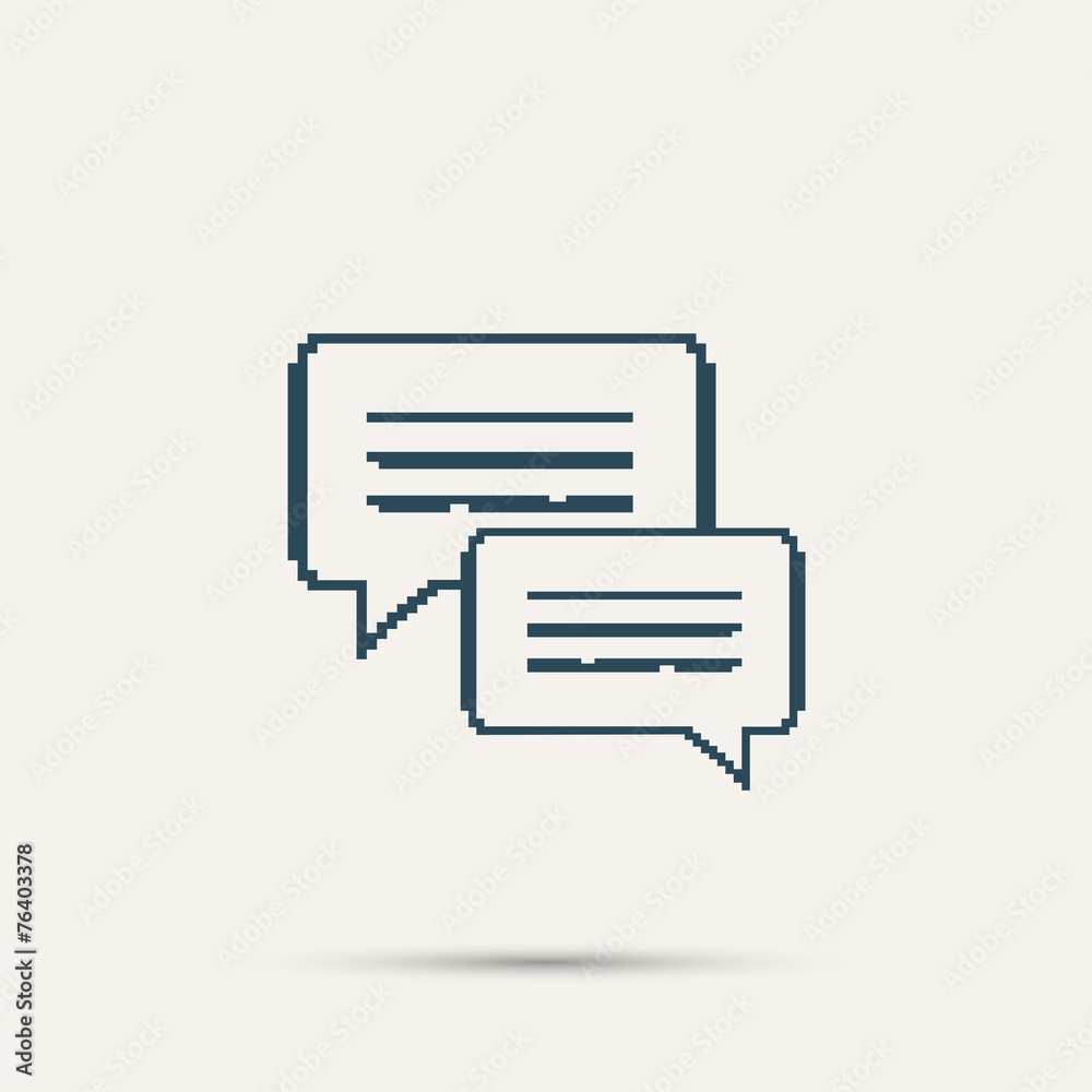 Simple pixel icon dialog messages. Vector design Simple pixel icon dialog messages. Vector design
