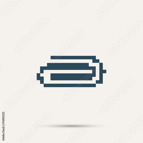 Canvas Print Simple stylish pixel icon clip. Vector design