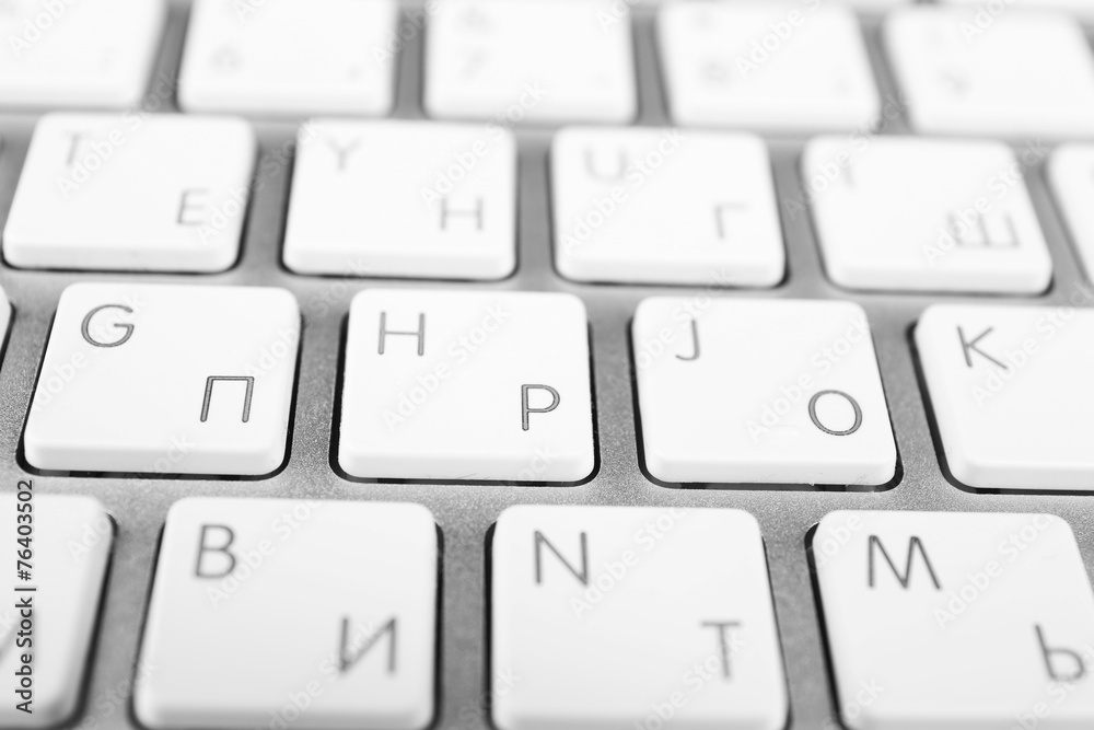 Keyboard of modern laptop close up Keyboard of modern laptop close up