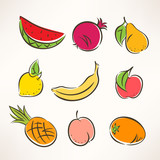 stylized fruits - 2
