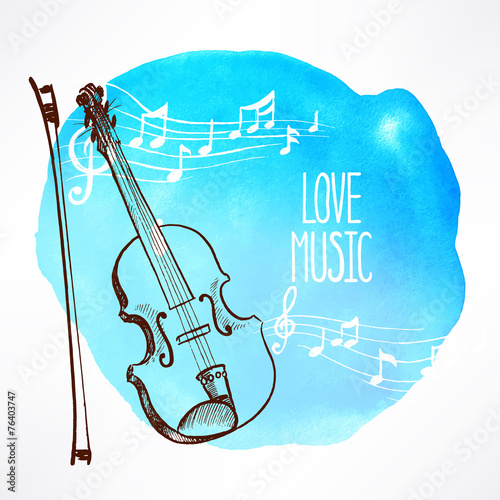 background with violin - 1