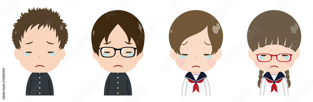 学生 顔 セット 涙目 学生 顔 セット 涙目