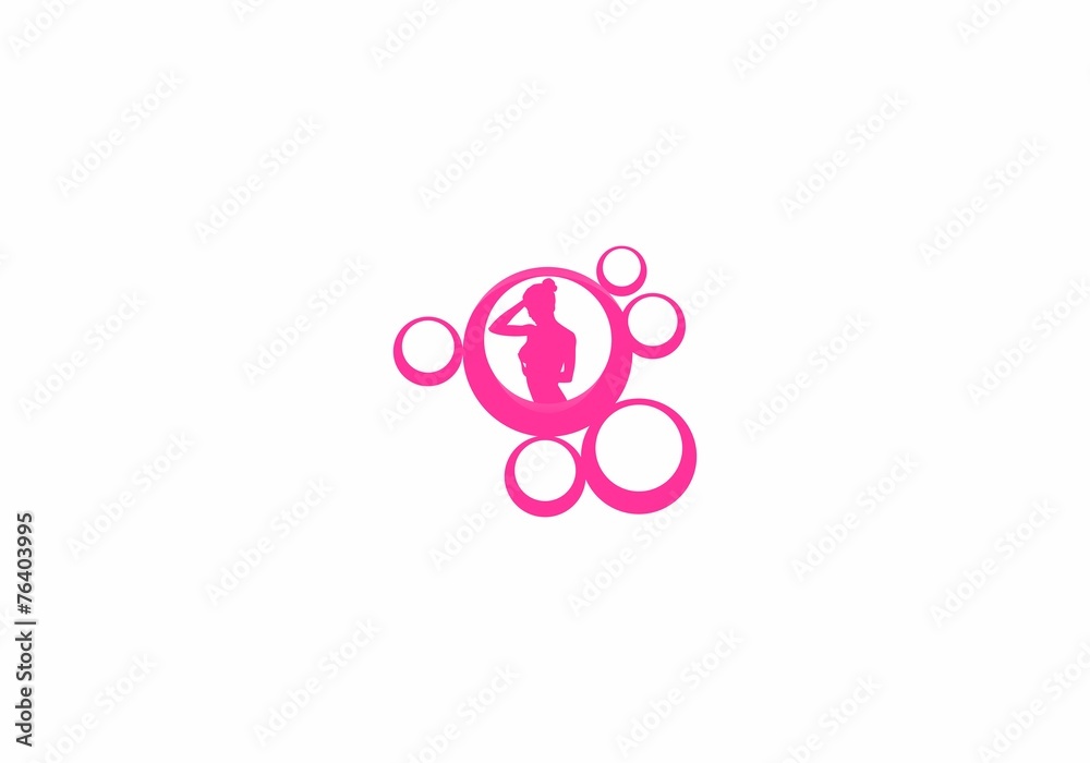 Fototapeta premium Sexy Body Beauty Logo Vector