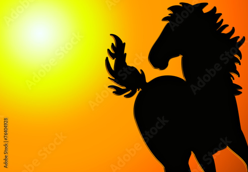 Pferd / Sunset / Horse