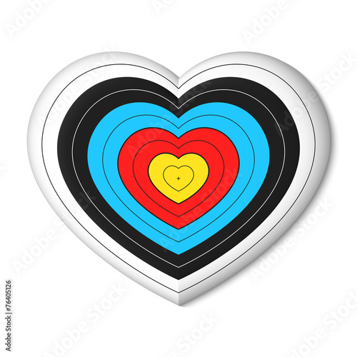 Cupid's archery target