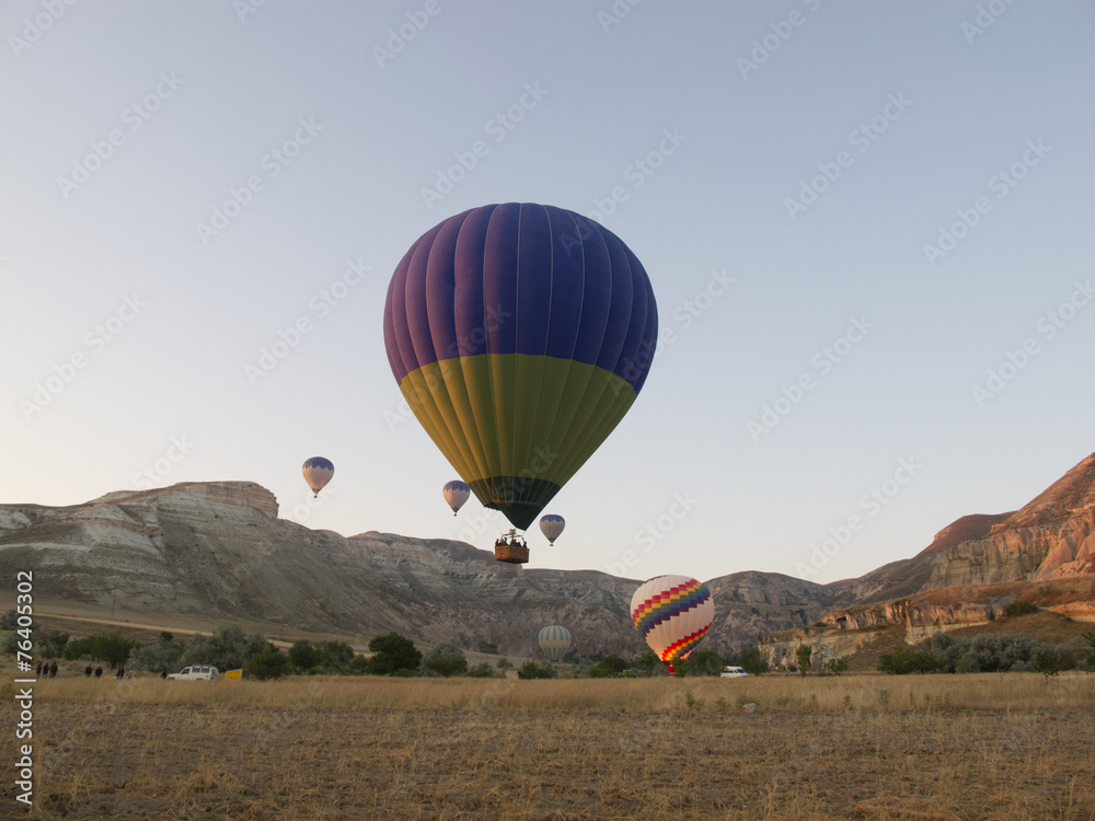 Obraz premium Balloons flight in Cappadocia Turkey