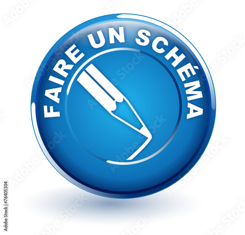 faire un schéma sur bouton bleu
