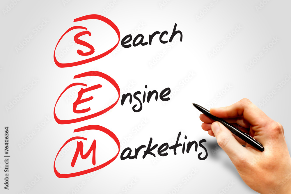 SEM Search Engine Marketing, business concept SEM Search Engine Marketing, business concept