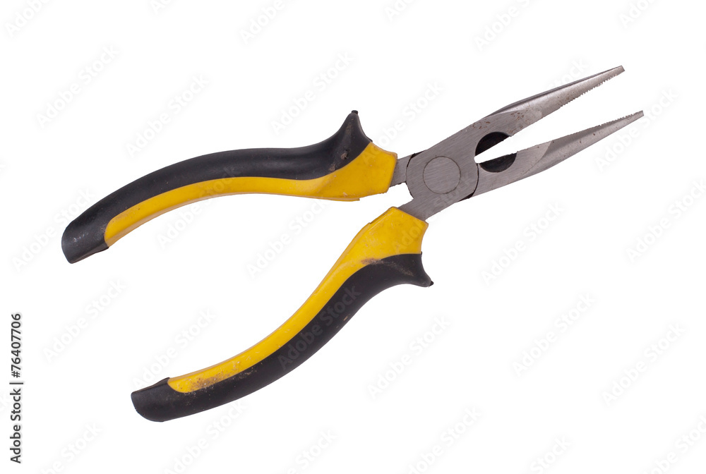 Simple pliers tool isolated on white background Simple pliers tool isolated on white background