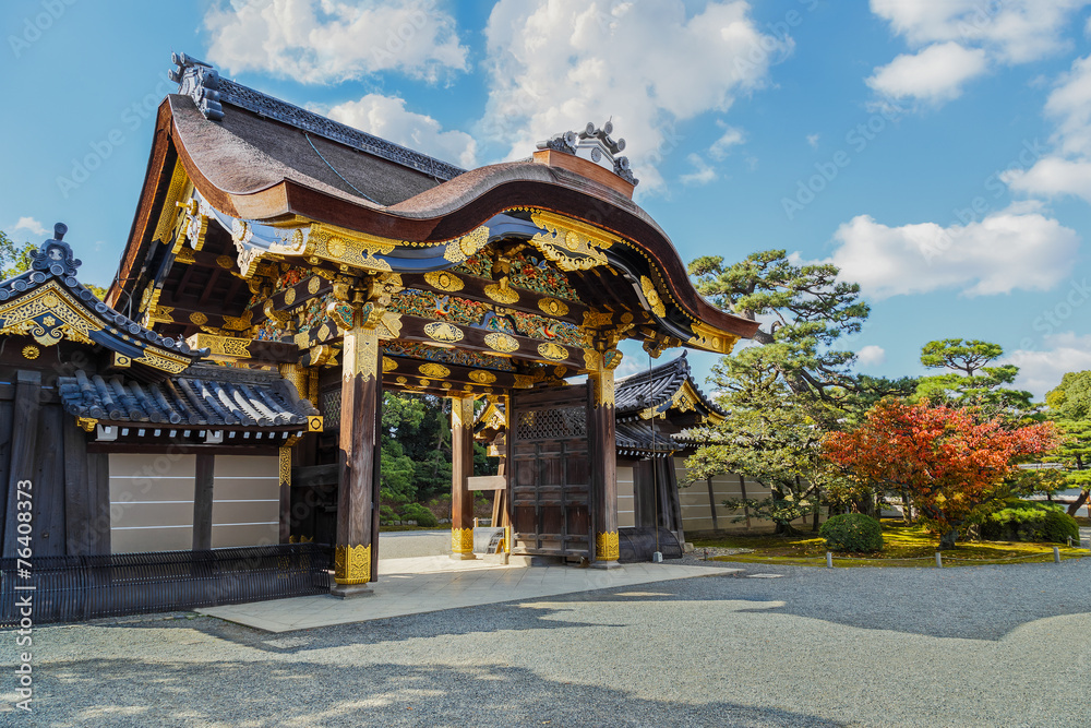 Obraz premium Pałac Ninomaru na zamku Nijo w Kioto