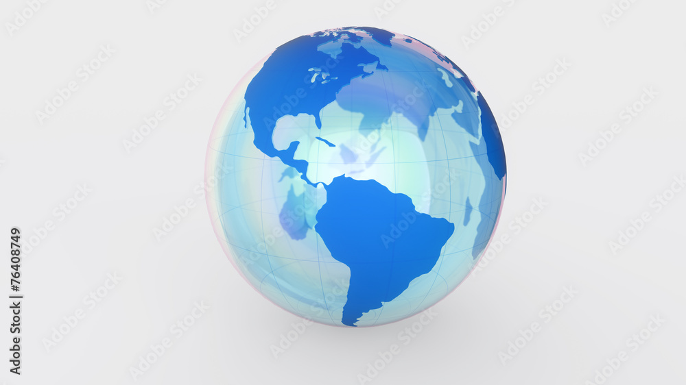 Blue globe