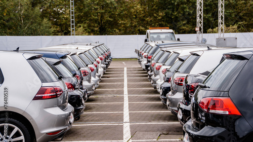 Obraz na płótnie Autoreihe w salonie