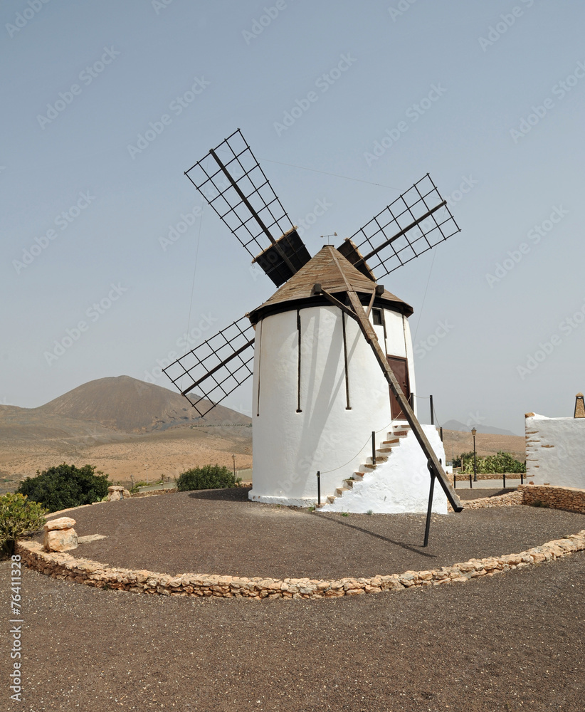 Obraz premium Moulin à vent à Tiscamanita à Fuerteventura