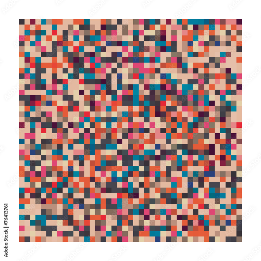 Pixel art pattern with a white border