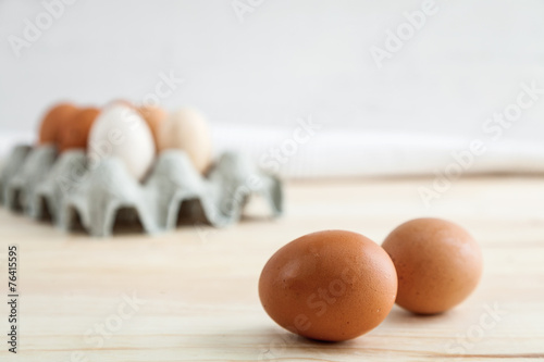 Eggs of different types