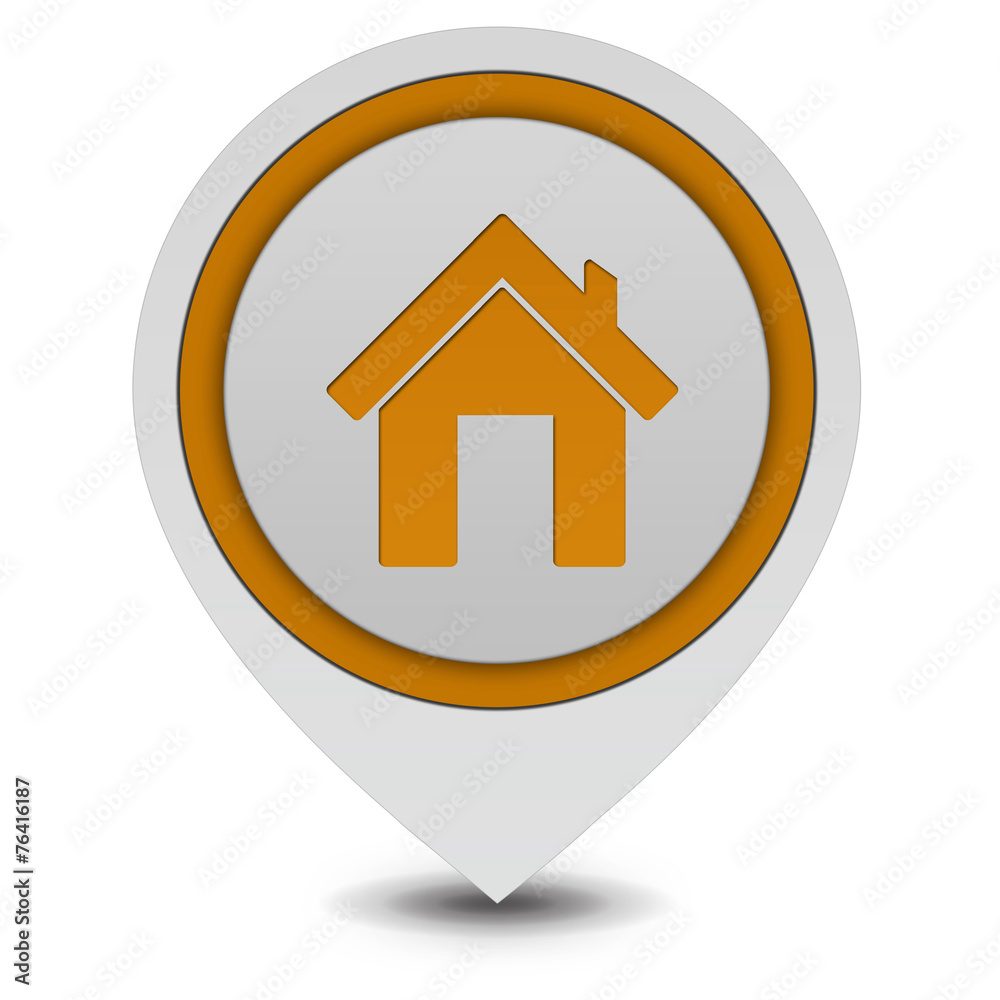 home pointer icon on white background home pointer icon on white background