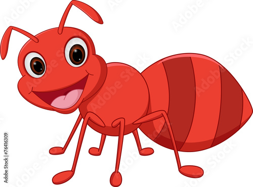 Happy ant cartoon