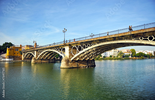 Triana bridge and river Guadalquivir, Seville, Spain © joserpizarro