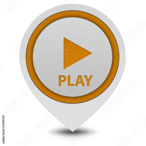 Free Download play pointer icon on white background - GFXLoad