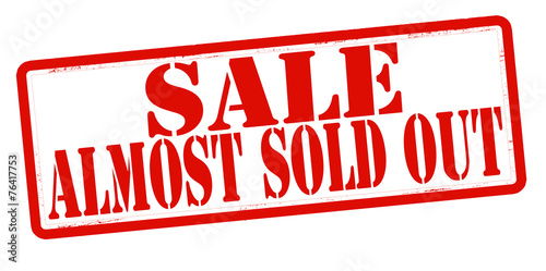 Sale almost sold out