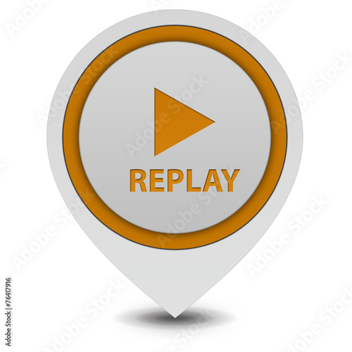 Free Download Replay pointer icon on white background - GFXLoad