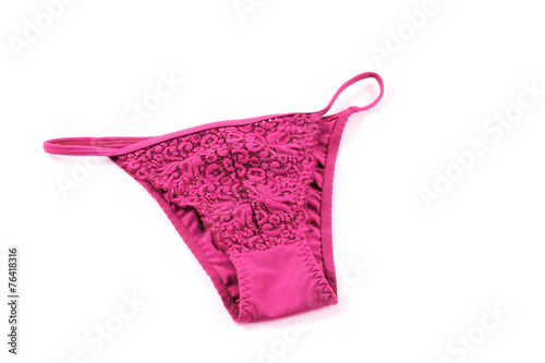 Pink panties isolated
