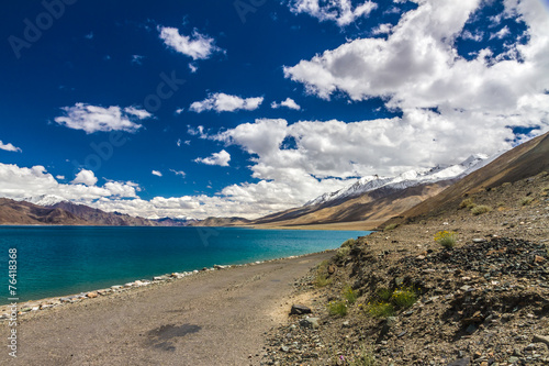 Fototapeta Naklejka Na Ścianę i Meble -  Beautiful turquoise Pangong Tso lake-Ladakh, India