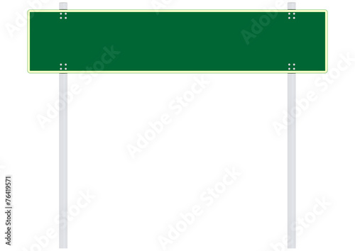 Blank road sign