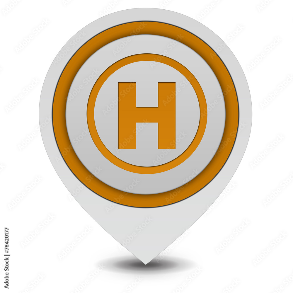 Obraz premium Emergency pointer icon on white background