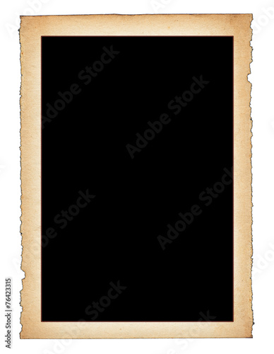 paper frame with frayed edges