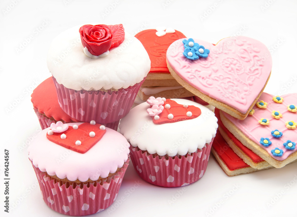 Butter cookiesn and cupcake Butter cookiesn and cupcake