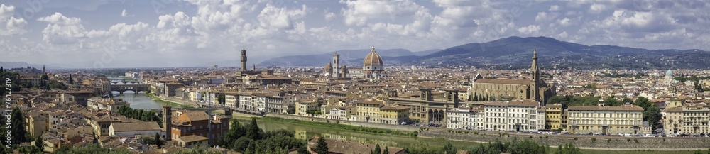 Panoramic view of the city of Florence,Tuscany, Italy