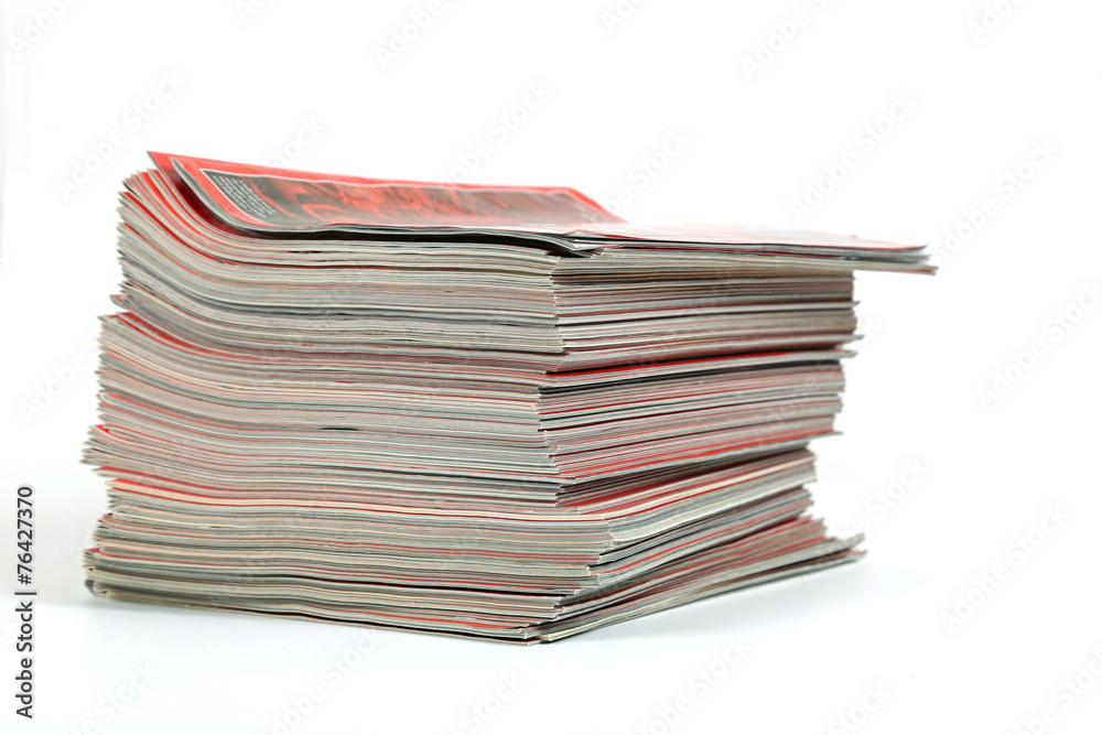Ein Stapel Zeitschriften Ein Stapel Zeitschriften