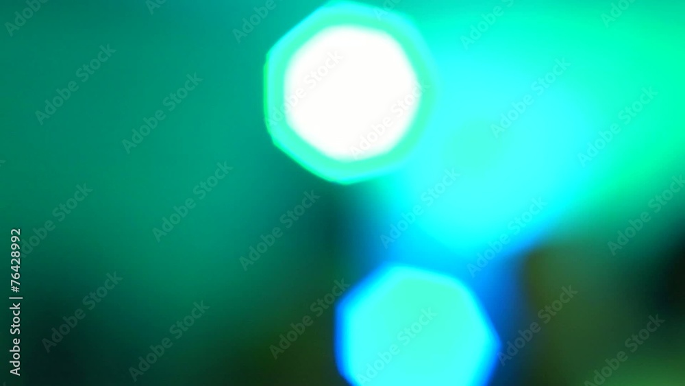 Dancing spot light rays lumiere on a disco