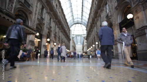 Buyer in trade Galleria Vittorio Emanuele II in Milan