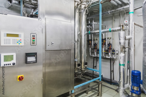 Water conditioning or distillation room